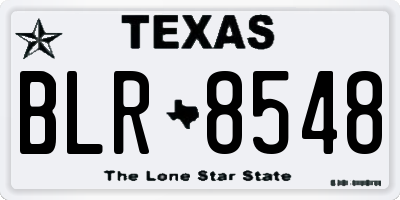 TX license plate BLR8548