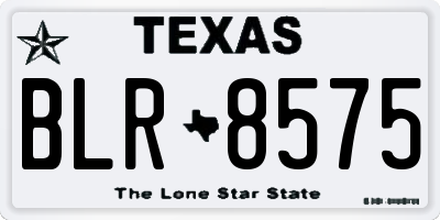 TX license plate BLR8575