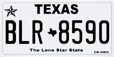 TX license plate BLR8590
