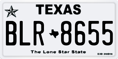 TX license plate BLR8655