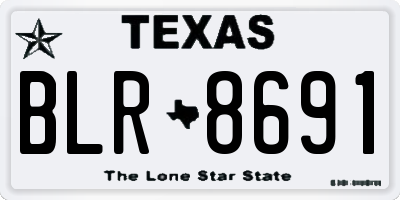 TX license plate BLR8691