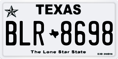 TX license plate BLR8698