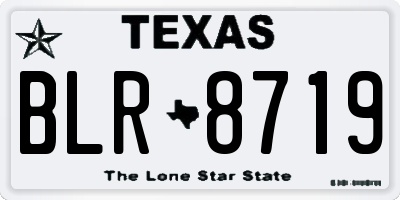 TX license plate BLR8719