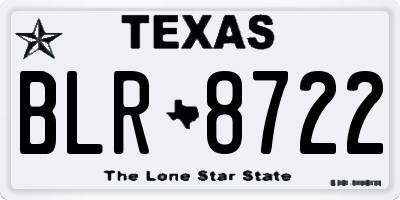 TX license plate BLR8722
