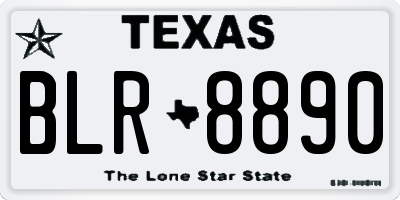 TX license plate BLR8890