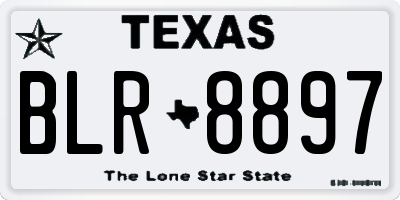 TX license plate BLR8897