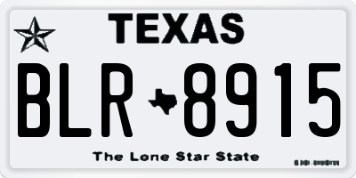TX license plate BLR8915