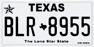 TX license plate BLR8955