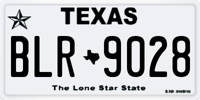 TX license plate BLR9028