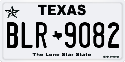 TX license plate BLR9082
