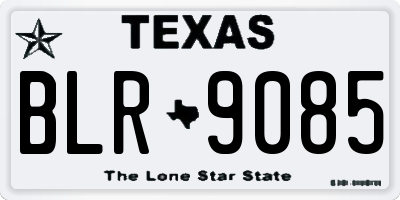 TX license plate BLR9085