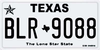 TX license plate BLR9088