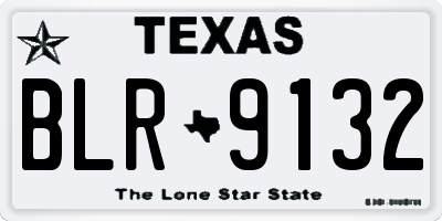 TX license plate BLR9132