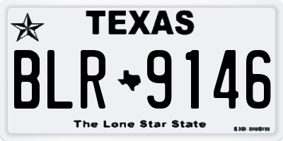 TX license plate BLR9146