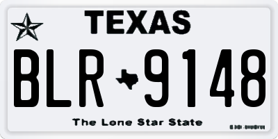 TX license plate BLR9148