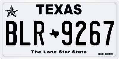 TX license plate BLR9267