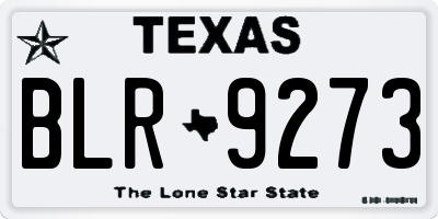 TX license plate BLR9273