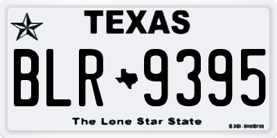 TX license plate BLR9395