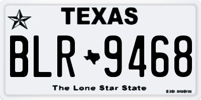 TX license plate BLR9468