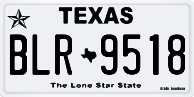 TX license plate BLR9518