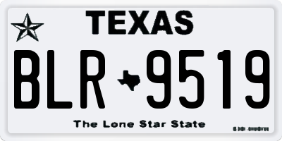 TX license plate BLR9519