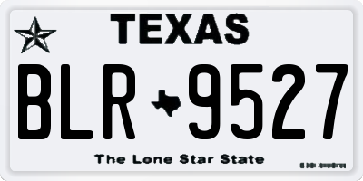 TX license plate BLR9527