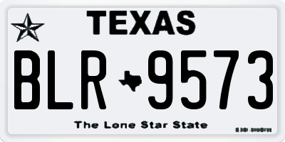 TX license plate BLR9573