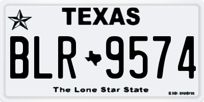 TX license plate BLR9574