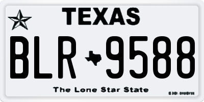 TX license plate BLR9588