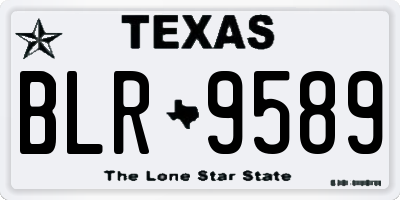 TX license plate BLR9589