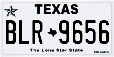 TX license plate BLR9656