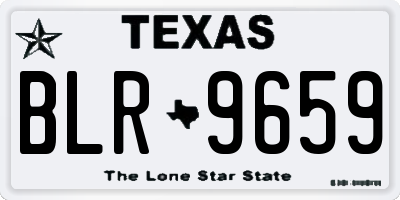 TX license plate BLR9659