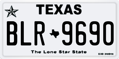 TX license plate BLR9690