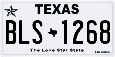 TX license plate BLS1268