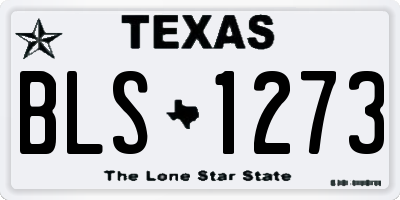 TX license plate BLS1273