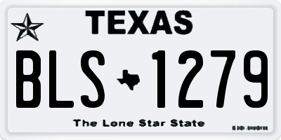 TX license plate BLS1279