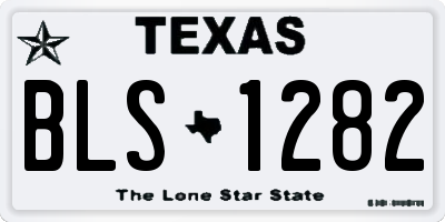 TX license plate BLS1282