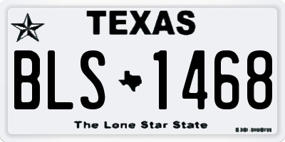 TX license plate BLS1468