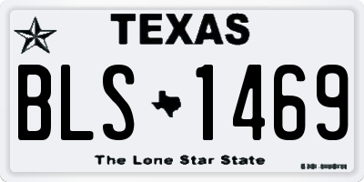 TX license plate BLS1469