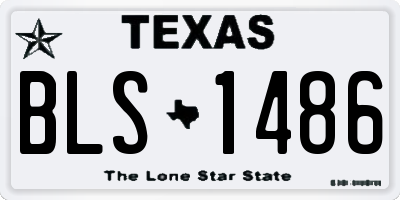 TX license plate BLS1486
