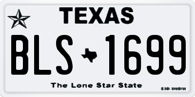 TX license plate BLS1699