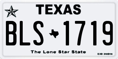 TX license plate BLS1719