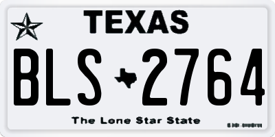 TX license plate BLS2764
