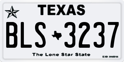 TX license plate BLS3237