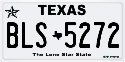 TX license plate BLS5272