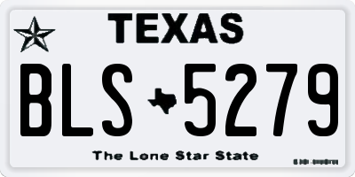 TX license plate BLS5279