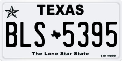 TX license plate BLS5395