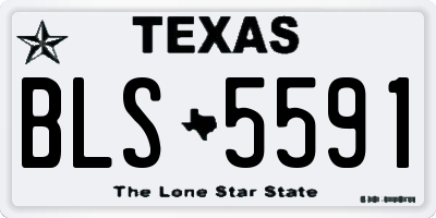 TX license plate BLS5591