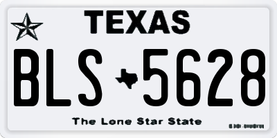 TX license plate BLS5628