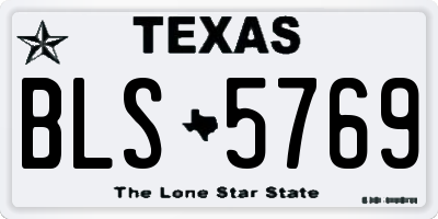 TX license plate BLS5769
